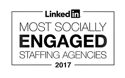 LinkedIn Most Socially Engaged logo